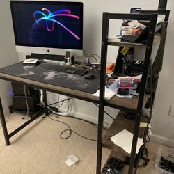 Desk With Shelves