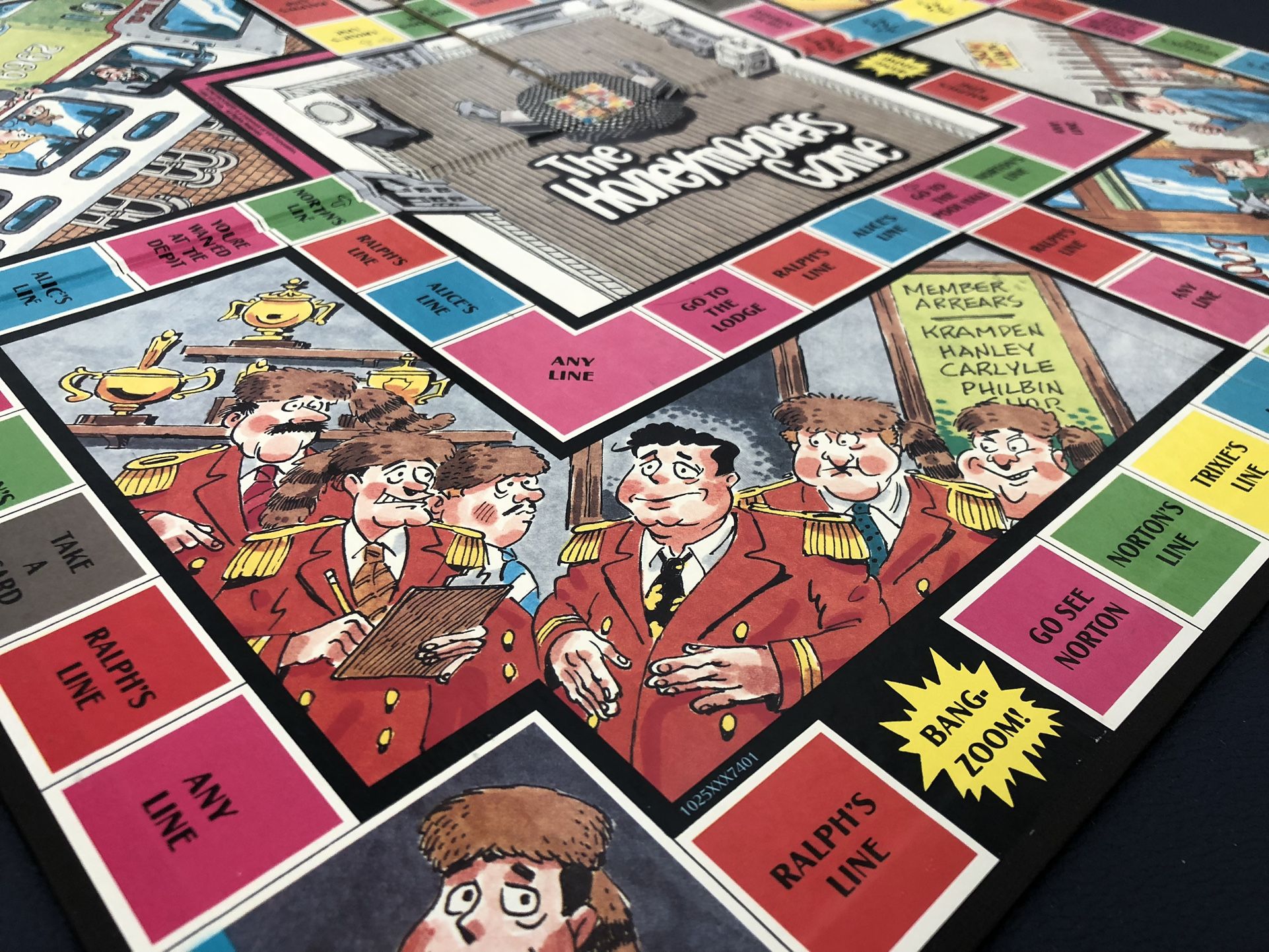 VINTAGE 1986 THE HONEYMOONERS BOARD GAME RARE FIND COLORFUL & FUN