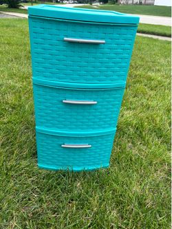 3 drawer storage unit.