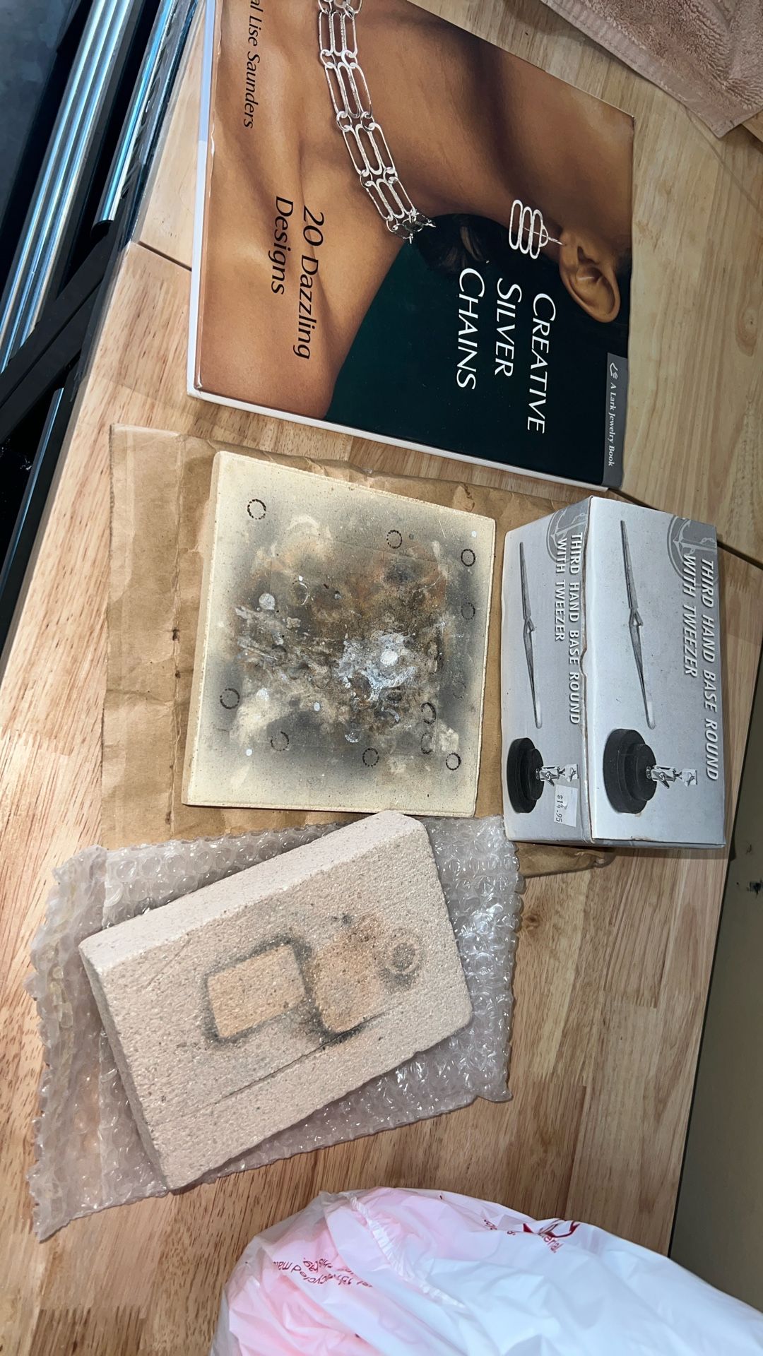 Soldering Book, Tweezers And Blocks