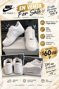 Nike Air Force 1 '07 "Triple White"