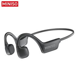MINISO X60 Open Ear Wireless Headphone, Bone Conduction Headphones, Waterproof Wireless Earphones with Built-in Mic, Wireless Earbuds for Sports