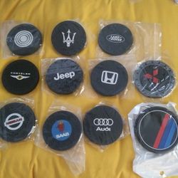 NEW SILICONE CAR COASTERS SET OF 2