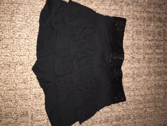 Justice black skirt