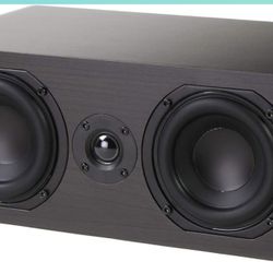 Micca RB42-C Center Channel Bookshelf Speaker with 4-Inch Woofers and Silk Tweeter (Dark Walnut) Original “New” 300 Watts