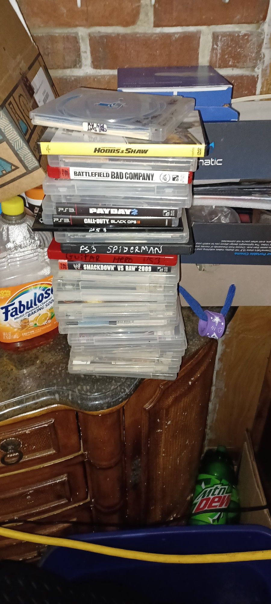 ps2 with 2 controllers ,about 30 games