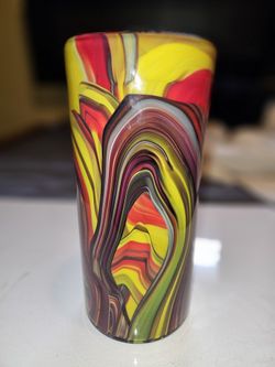 Just One Made Glass Blown Vase Stunning