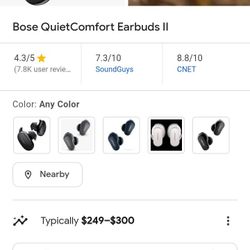 New BOSE NOISE CANCELING  EAR BUDS