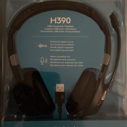 USB Computer headset- Logitech H390