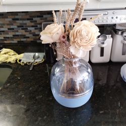 Glass Vase With Flowers