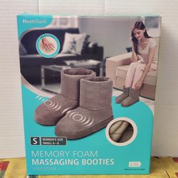 Health Touch Massaging Memory Foam Booties Small 6-8