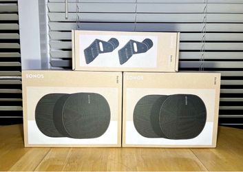 Sonos Era 300s (Black), Sonos Wall Mounts Brand New Includes Warranty