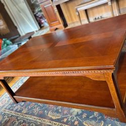 Real wood coffee table