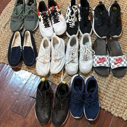 10 pair of shoes