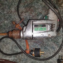 Vintage SKIL DRILL MODEL 501 1/4" ADJUSTABLE TRIGGER SPEED CONTROLS 0-2000 RPM