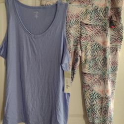 Plus size leggings & Top