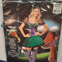 Halloween  Costume Women's Mad Hatter Medium 