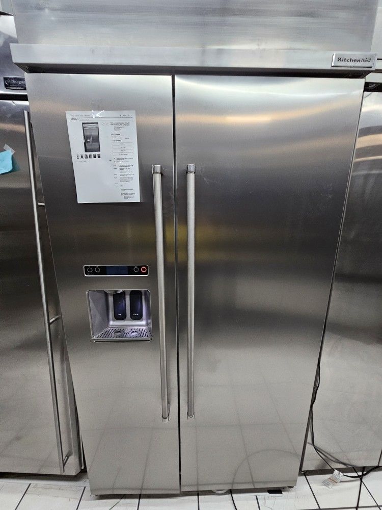 42" KITCHENAID BUILT IN STAINLESS STEEL REFRIGERATOR