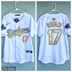 Dodgers Ohtani Gold Jersey S M L XL XXL