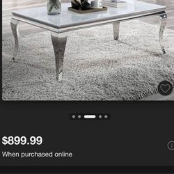 Glass Top Coffee Table