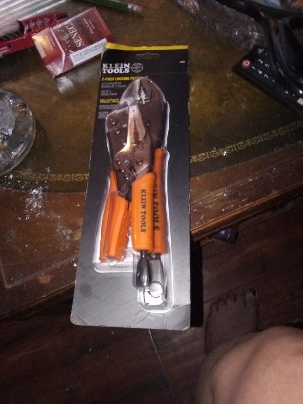 Klein Tools 2 Piece Locking Pliers New