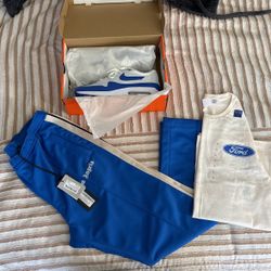 Sweats Size M , Air Max 9.5 . T Shirt Size L All New Never Worn