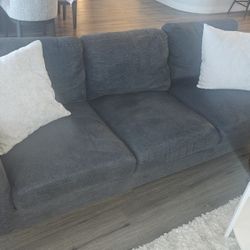 Modern Blue Living Spaces Couches – Good Condition 