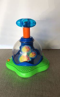 Push and spin toy