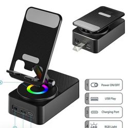 Cell Phone Stand with Wireless Bluetooth Speaker,Induction Speaker HD Surround S