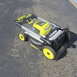 PARTS Untested RYOBI  40V 21" Walk Behind Self-Propelled AWD Mower no charger no Battery