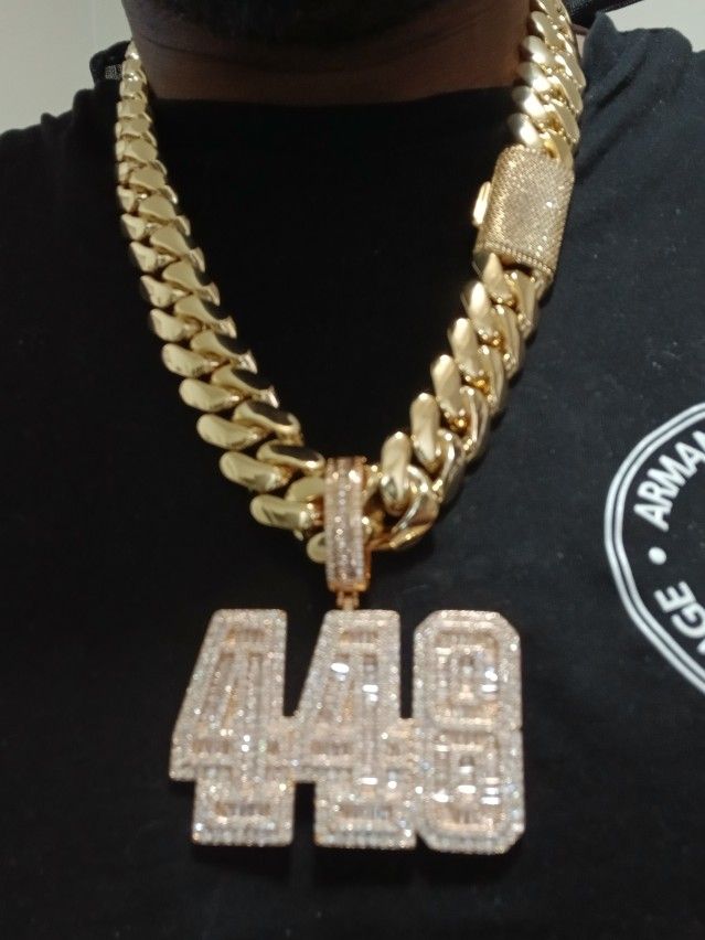 Stainless Steel Cuban Wit Pendant