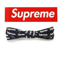 Supreme Shoe Laces (black/red) Available 