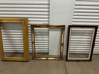 3 Large picture frames 3-4ft tall $25gold -$15 each “27ave and Osborn “