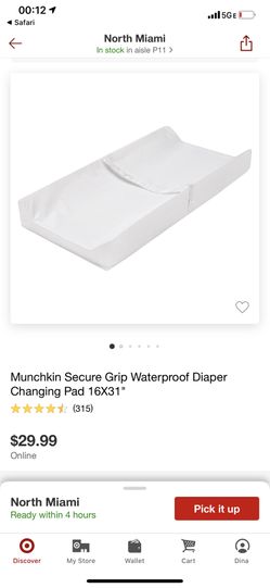 Waterproof baby diaper changing pad for table crib