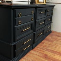 Basset Entry Way table Dresser Buffet In Soot Grey - We Deliver 