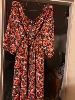 Floral Maxi Dress with Puff Sleeves