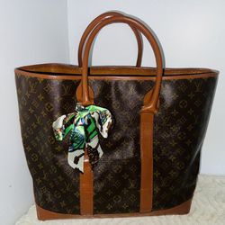 Authentic Louis Vuitton Monogram Sac Weekend GM Tote Bag