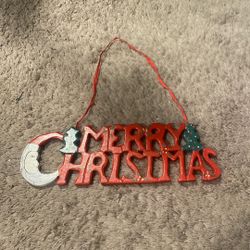 Vintage Wooden Merry Christmas Wall Decor 