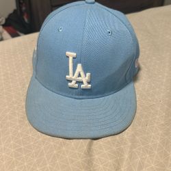 Pink and Blue Dodgers Hat 7 3/8