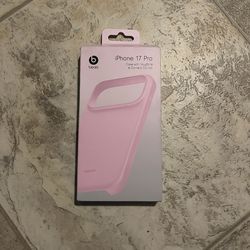 Pink IPhone 17 pro max beats phone case