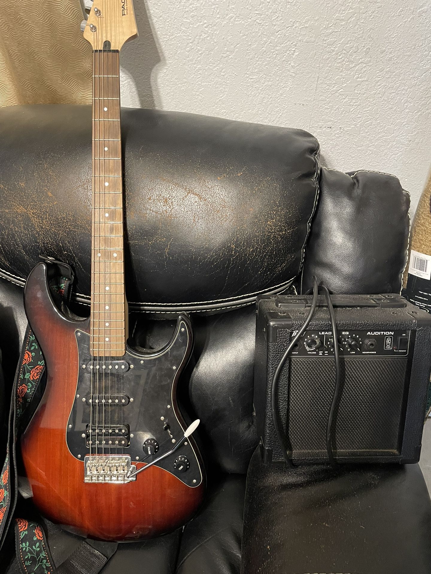 Electric Guitar And Amp