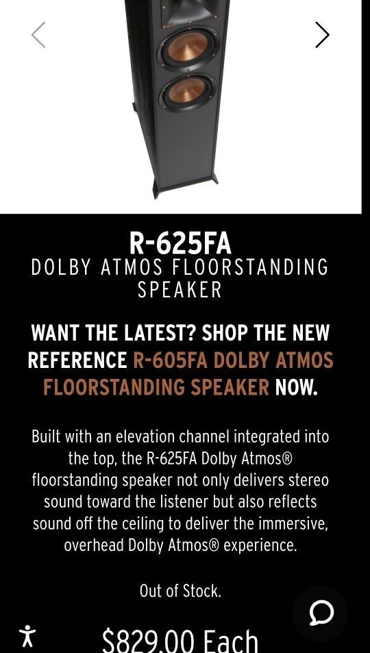 The Klipsch R-625FA Dolby Atmos
