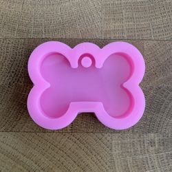 Dog Collar Tag SM Bone Silicone Mold