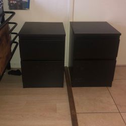 Set Of Dark Brown Ikea Bedroom Dressers 