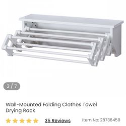Wall- Mounted Towel Drying Rack 