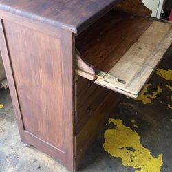 Antique Dresser/Desk (not Missing Knobs)