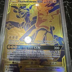 Pikachu And Zekrom Jumbo Tag Team PSA 10