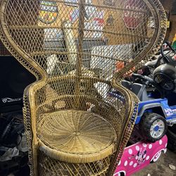 Peacock Wicker Chair