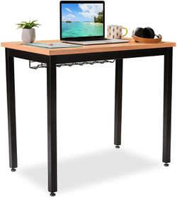 36" Length Computer Desk with Cable Organizer, Heavy Duty and Sturdy