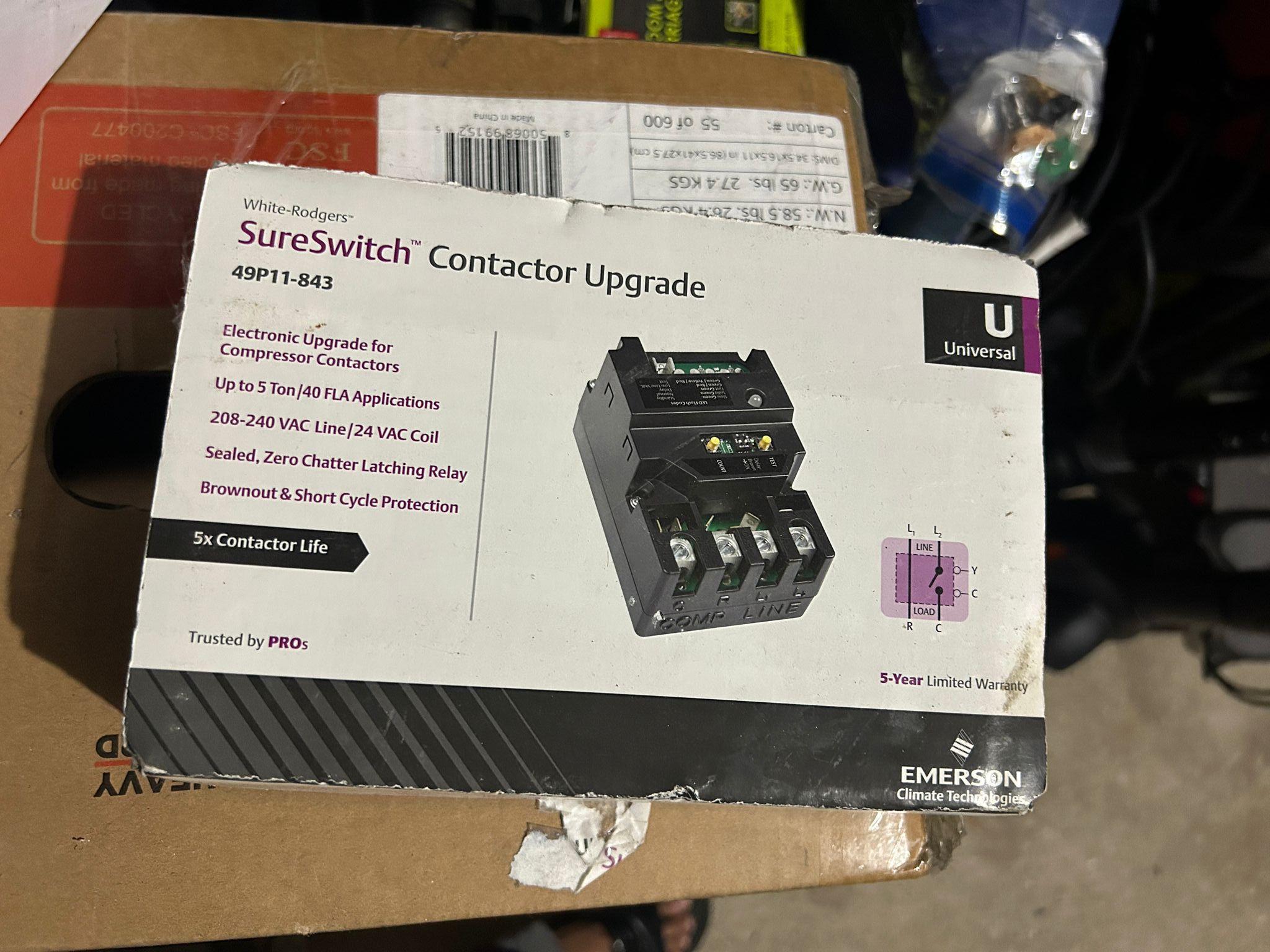 Emerson 49P11-843 Sure Switch Relay